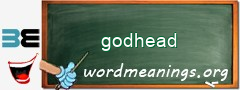 WordMeaning blackboard for godhead